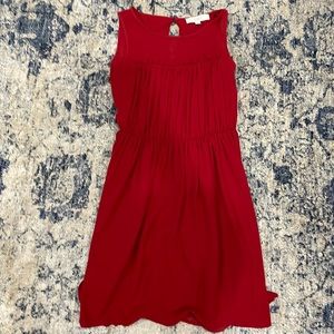 Loft red swing dress